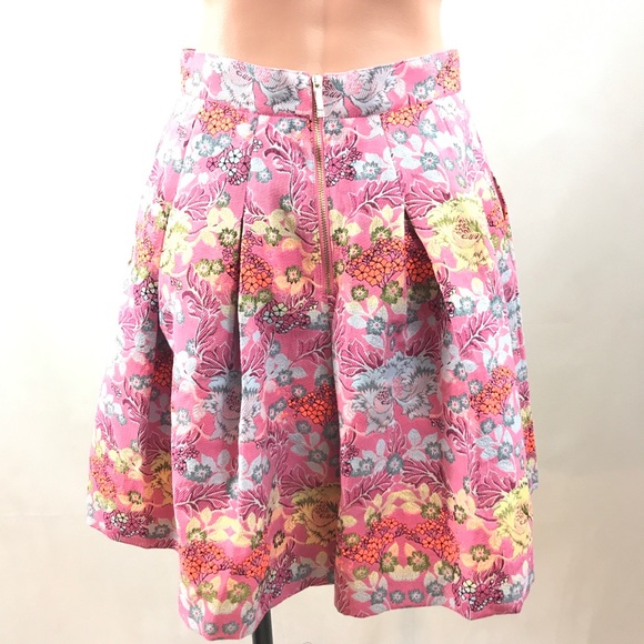 NEW bebe Women's Floral Skirt size 4 - Picture 5 of 12